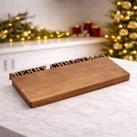 Melrose 18" Wood Merry Christmas Cutting Board